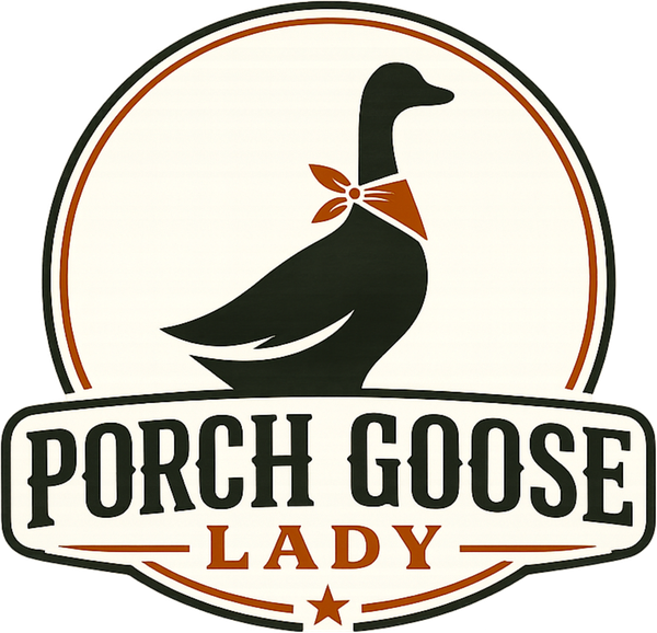 Porch Goose Lady